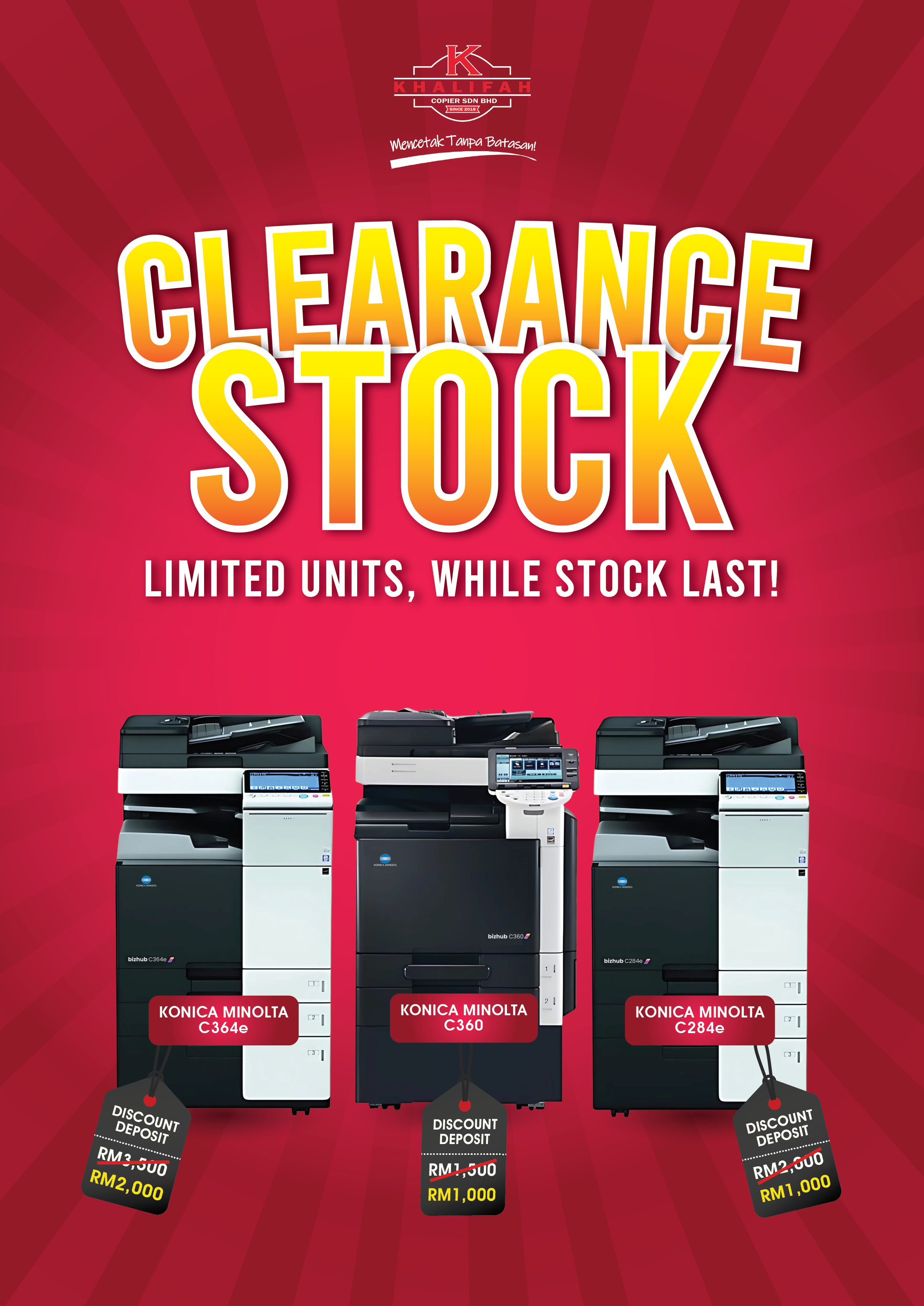 CLEARANCE STOCK 25 360 depo1k-01